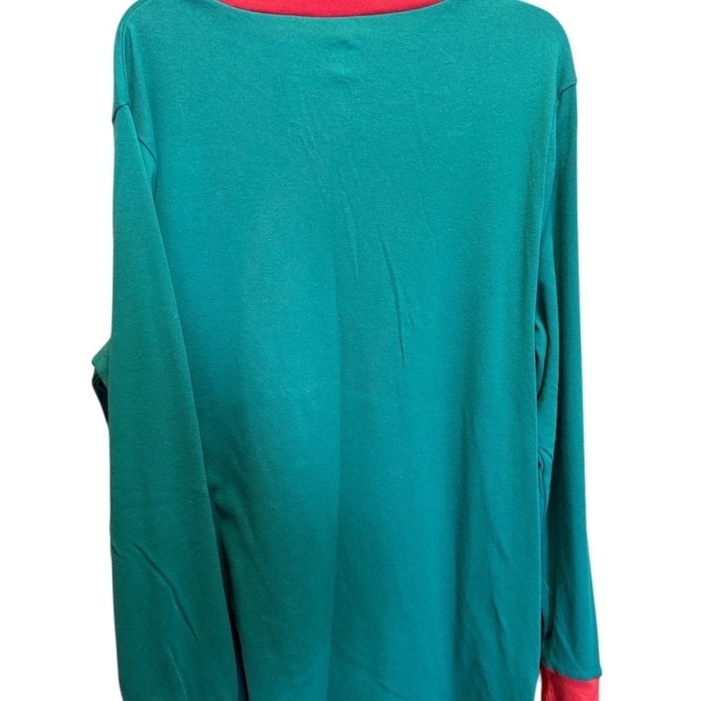 Dr. Seuss The Grinch Green and Red Long Sleeve Sleep Tee - Picture 2 of 6